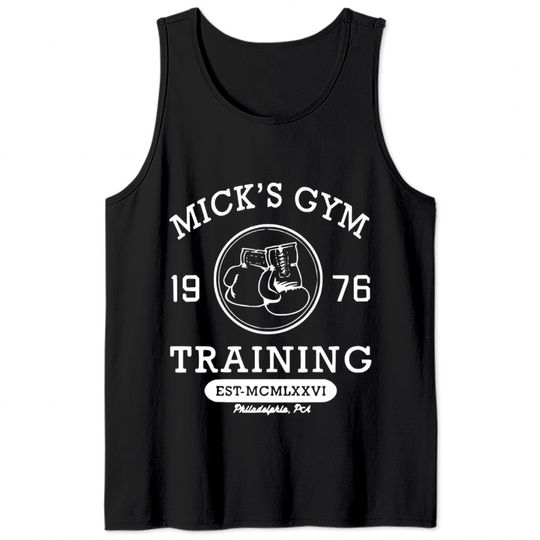 Micks Gym Training Philadelphia 1976 Boxing Poster Tank Tops