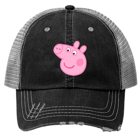 Family Pig Big Face Trucker Hats