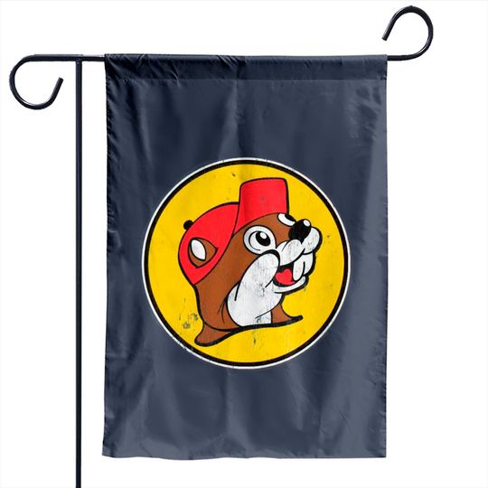 Buc Ee's Beaver Vintage Style Distressed Logo Garden Flags