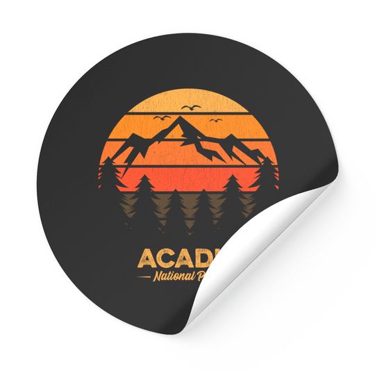 Acadia National Park Retro Vintage Souvenir Sticker