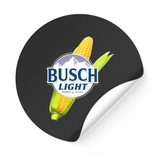 Light Beer Beer Corn Logo Sticker