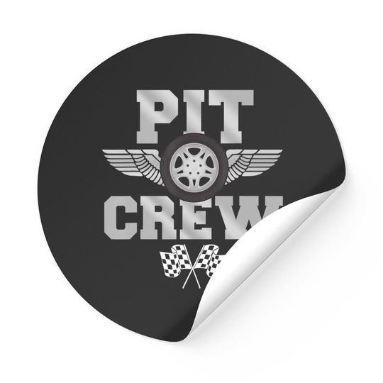 Pit Crew Sticker For Hosting Race Car Party Parents Pit Sticker
