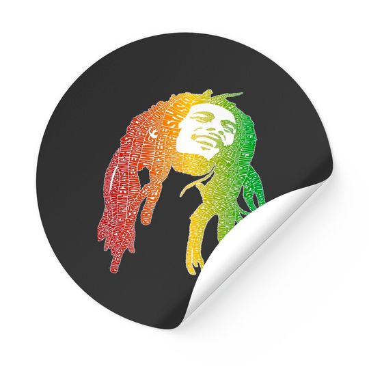 Affiche De Bob Marley Art Sticker