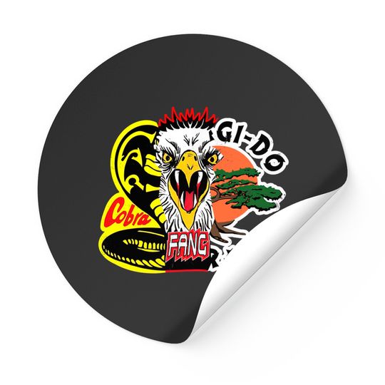 Cobra Kai Eagle Fang Miyagi Do Karate Mash Up Sticker