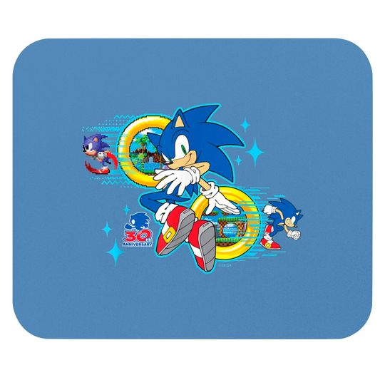 Sonic the Hedgehog's 30th Anniversary Mouse Pads Mouse Pads