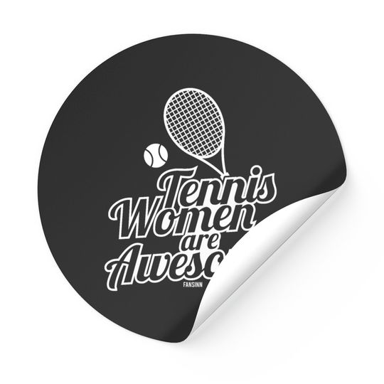 Backhand Tennis Women Girls Sticker
