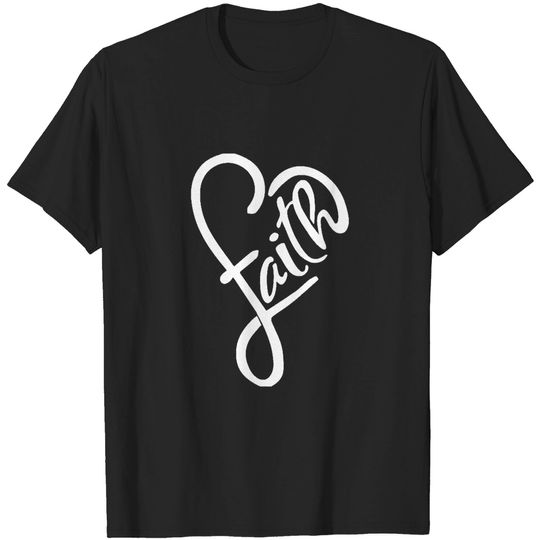 Faith Heart Christian Design - Christian Clothing - T-Shirt
