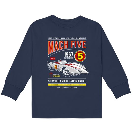 Mach 5 - Speed Racer -  Kids Long Sleeve T-Shirts