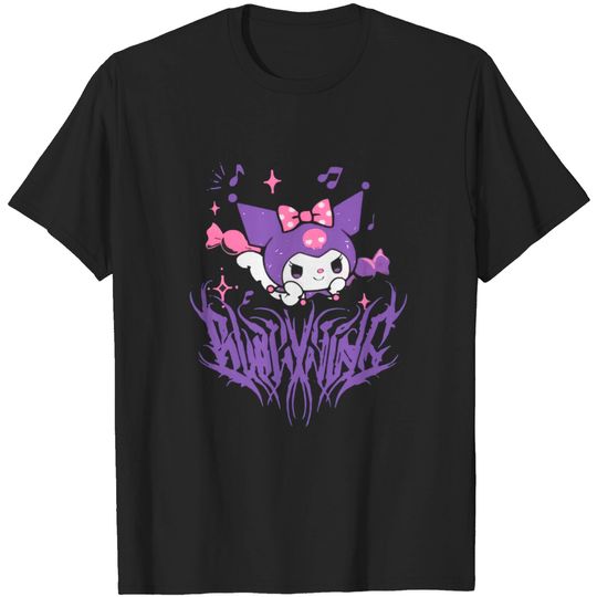 Kuromi Gothic Letters Unisex T-Shirts