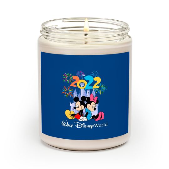 Vintage Walt Disney World 2022 Scented Candles, Disney Family Vacation 2022 Scented Candles