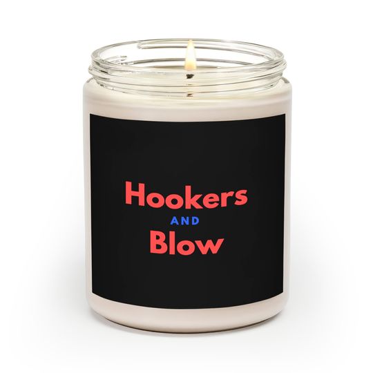 Hookers And Blow Funny Novelty Scented Candles