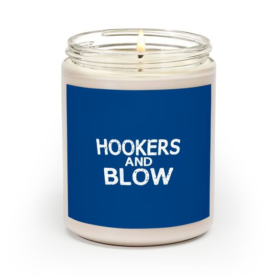 Hookers And Blow Funny Scented Candles College Participation Gift Scented Candles