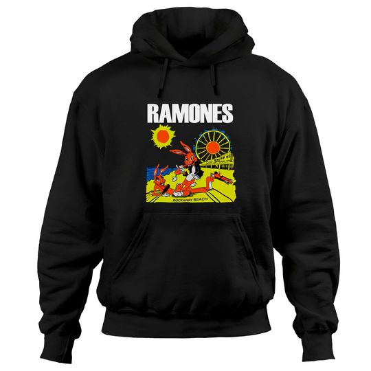 Vintage 1988 Ramones Rockaway Beach Hoodies