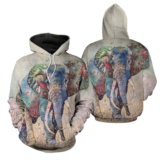 Elephant 3D Printing Cool Graphic 3D Hoodie