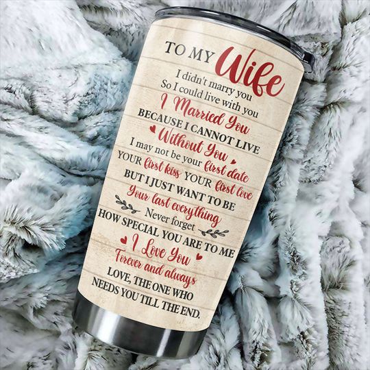 Husband To Wife - I Cannot Live Without You - Gift For Couples, Husband Wife, Personalized Tumbler