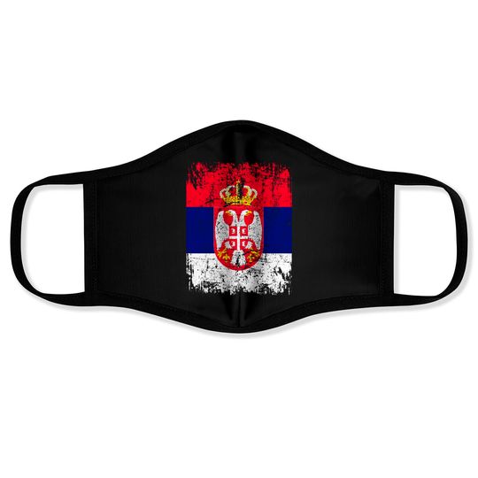 Serbia Flag Face Masks