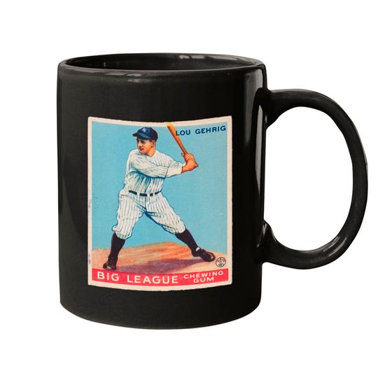 Lou Gehrig 1933 Goudey Baseball Card - Lou Gehrig - Mugs