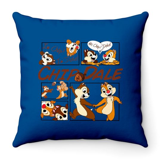 Friend - Chip and Dale Throw Pillow, Double Trouble Throw Pillow, Chip and Dale Throw Pillow, Disney Throw Pillows, Disney Friend Throw Pillows, Gifts Idea