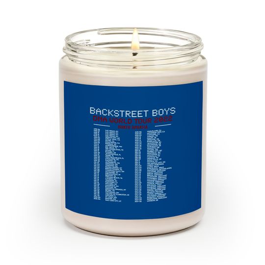 Backstreet Boys DNA Tour 2022 Scented Candles, Backstreet Boys Scented Candles, DNA Tour Scented Candles