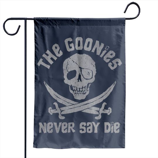 The Goonies Never Say Die Skull & Swords Logo Garden Flags