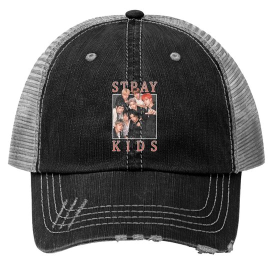 STRAY KIDS Vintage Retro Band Style 90s  Classic Trucker Hats