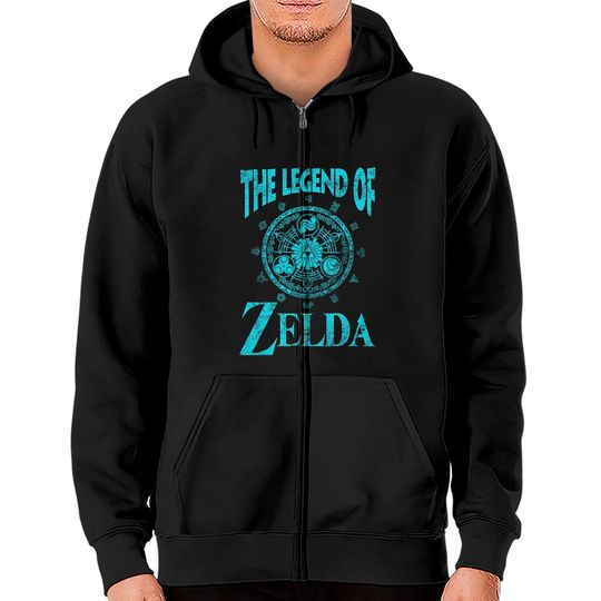 The legend Of Zelda Logo Zip Hoodies