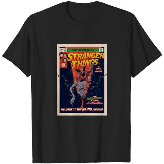 Stranger Things Welcome To Hawskin Comic Cover T-Shirt
