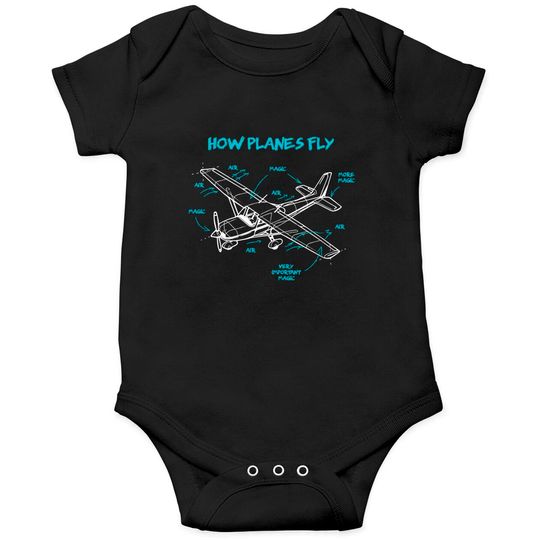 How Planes Fly Aviation Onesie