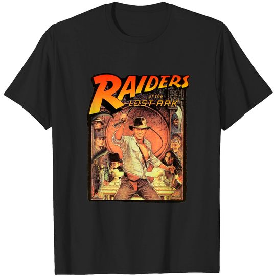 Raiders Of Lost Ark T Shirt Indiana Jones Film Movie Cool Gift Tee