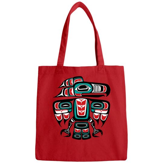 Haida Tlingit Native Raven Totem - Native Raven - Bags