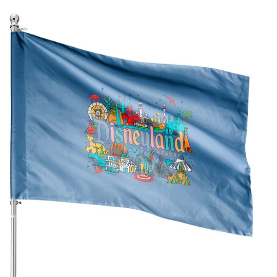 Disneyland House Flags, Walt disneyworld House Flags