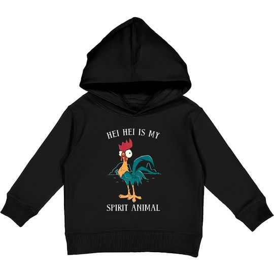 Disney Moana Hei Hei Is My Spirit Animal Portrait Kids Pullover Hoodies