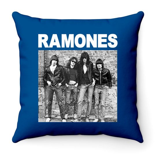 The Ramones Album Cover Punk Rock Throw Pillow Throw Pillows
