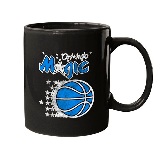 Retro Vintage Orlando Magic Logo Mugs| NBA Basketball Graphic
