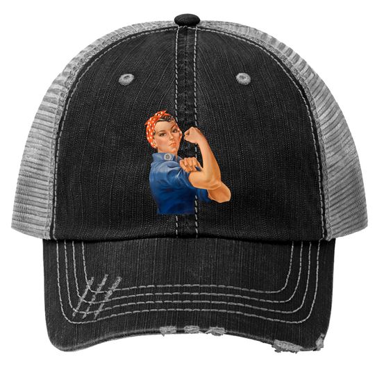 Rosie The Riveter Trucker Hat We Can Do It Feminist Retro Trucker Hats