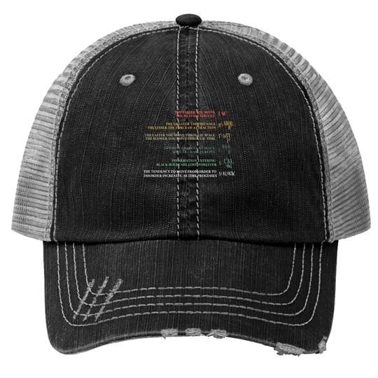 Science and Physics Formula Equations Physicist - Science - Trucker Hats