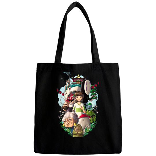 Totoro Studio Ghibli Movie Anime, Anime Shirt, Streetwear Totoro Studio Ghibli Harajuku Kawaii Bags Women,Ullzang Miyazaki Hayao Bags