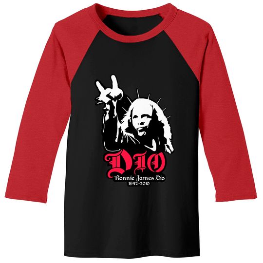 Ronnie James Dio Tshirt Classic Guys Unisex Tee Tee Shirt Classic Baseball Tees