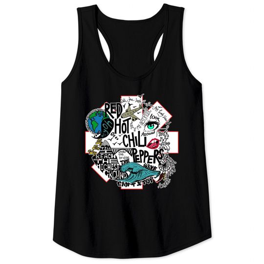 Red Hot Chili Peppers Classic Band Tank Tops, Red Hot Chili Peppers World Tour Dates Tank Tops, Red Hot Chili Peppers Tour 2022 Tank Tops