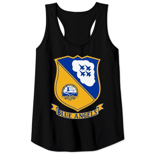 Blue Angels US Navy Squadron Vintage Insignia - Blue Angels - Tank Tops