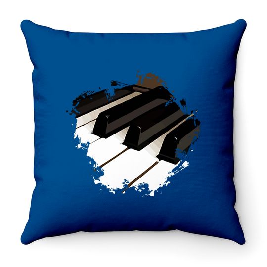 Piano Music Throw Pillows
