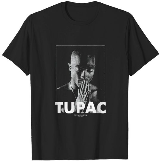 Tupac Shakur 2Pac Praying Rap Rock  Tee T-Shirt
