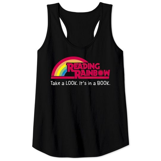 Reading Rainbow Take A Look It's in A Book Tank Tops