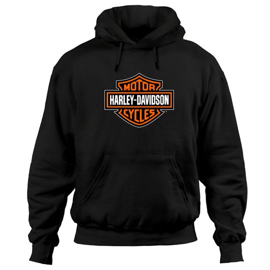 Haarleyy Davidson Orange Bar & Shield Hoodies, Haarleyy Davidson Shirt Fan Gifts, Haarleyy Davidson Logo Shirt