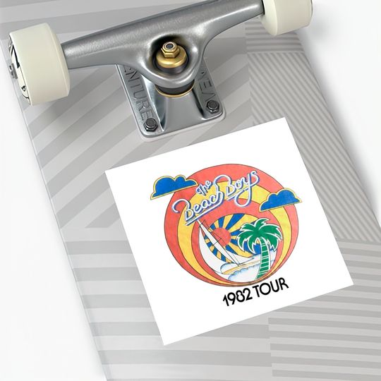 The Beach Boys Vintage 1982 Tour Stickers Reprint, Surfer Girl The Beach Boys Stickers Sticker