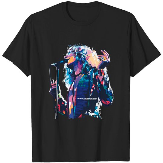 Robert Plant in WPAP style - Robert Plant - T-Shirt