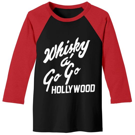 Whiskey A Go Go Baseball Tees | Vintage Hollywood Shirt Baseball Tees