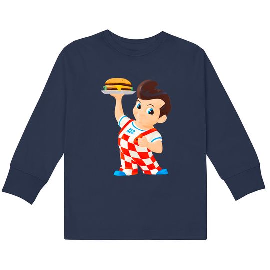 Bob the big boy burger - Big Boy -  Kids Long Sleeve T-Shirts