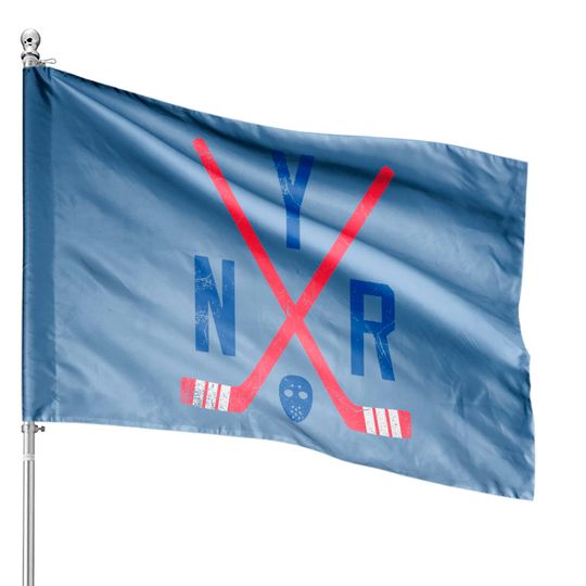 NYR Retro Sticks - White - Ny Rangers - House Flags