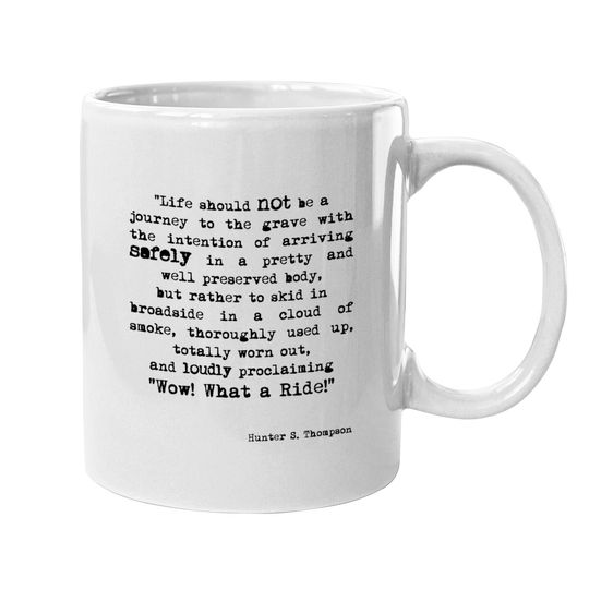 Wow! What a Ride! - Hunter S Thompson - Mugs